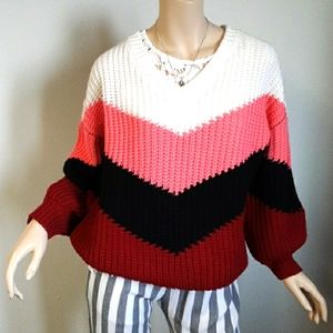 Macaron Chevron sweater